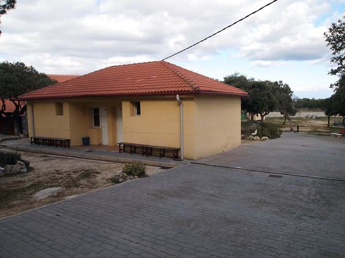 Exterior de la zona de vestuarios
